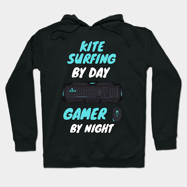 Kite surfing Gamer Hoodie by SnowballSteps